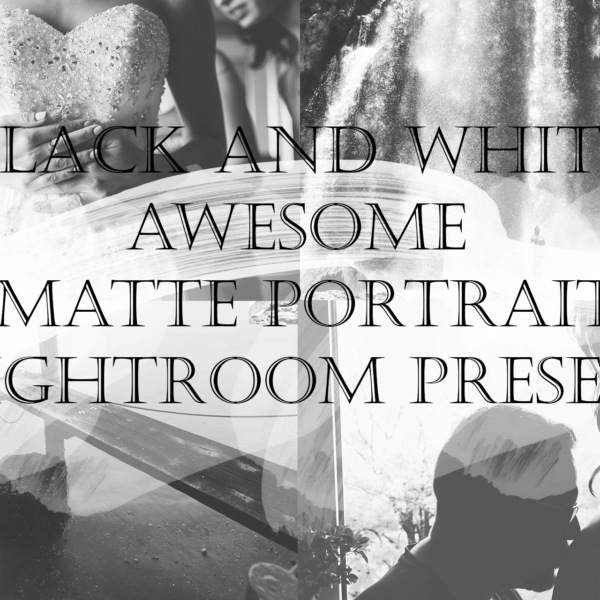 Black and white Awesome Matte Portrait Lightroom Preset